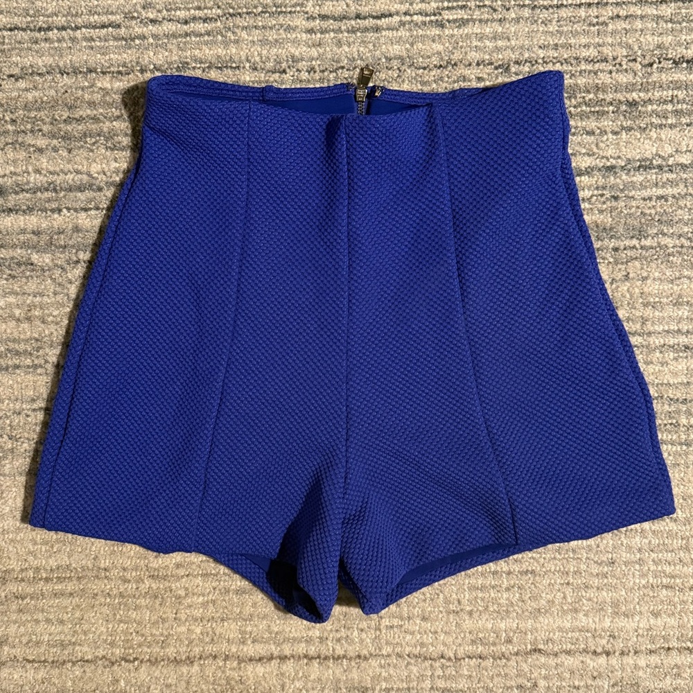 Bebe Indigo/Purple High-Waisted Hotpants - NWT - Size XS